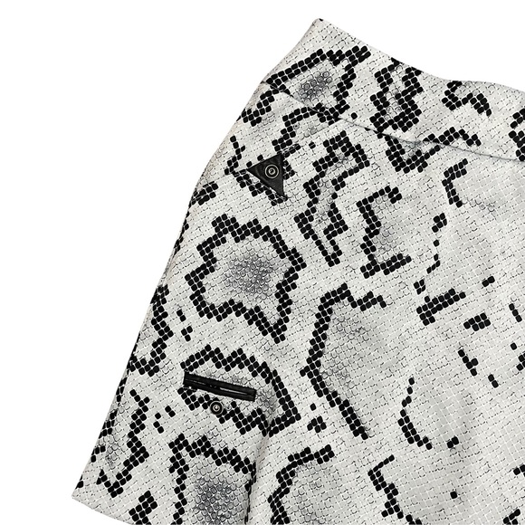 Jamie Sadock Golf Skirt Skort Snakeskin Print Black Grey Sz 4 - Picture 2 of 8